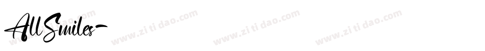 AllSmiles字体转换