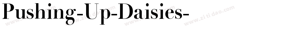 Pushing-Up-Daisies字体转换