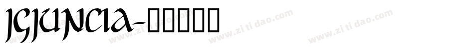 JGJUNCIA字体转换