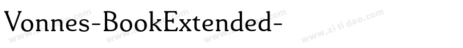 Vonnes-BookExtended字体转换