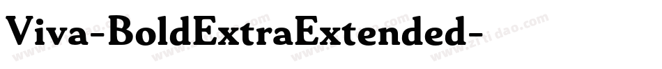 Viva-BoldExtraExtended字体转换