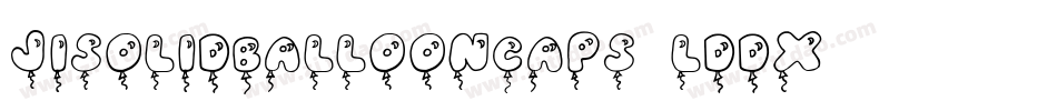 JiSolidBalloonCaps-lddX字体转换