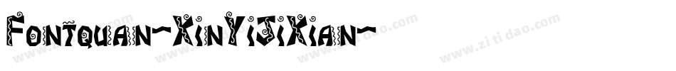 Fontquan-XinYiJiXian字体转换