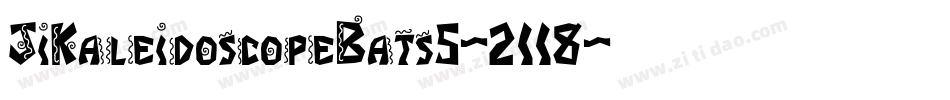 JiKaleidoscopeBats5-2118字体转换
