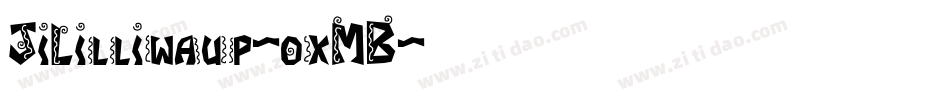 JiLilliwaup-oxMB字体转换