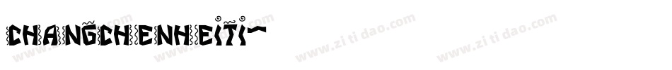 changchenheiti字体转换