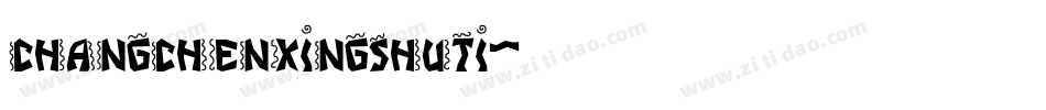 changchenxingshuti字体转换
