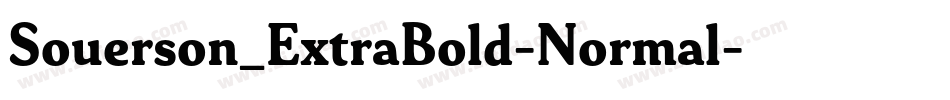 Souerson_ExtraBold-Normal字体转换