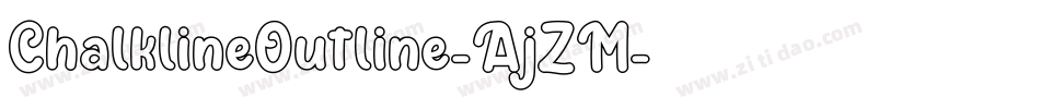 ChalklineOutline-AjZM字体转换