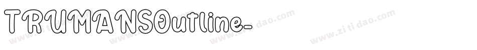 TRUMANSOutline字体转换