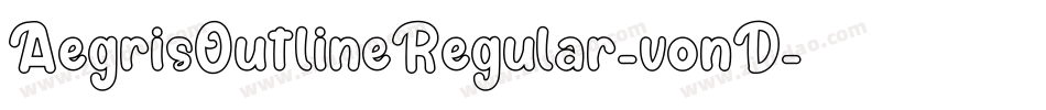 AegrisOutlineRegular-vonD字体转换