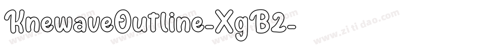 KnewaveOutline-XgB2字体转换