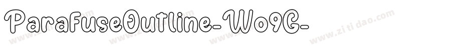 ParafuseOutline-Wo9G字体转换