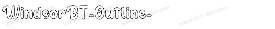 WindsorBT-Outline字体转换