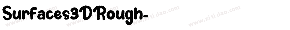 Surfaces3DRough字体转换