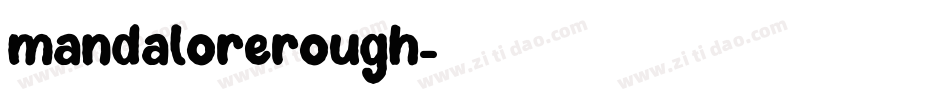 mandalorerough字体转换