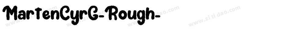 MartenCyrG-Rough字体转换