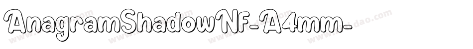 AnagramShadowNf-A4mm字体转换