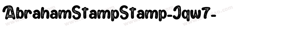 AbrahamStampStamp-Jqw7字体转换