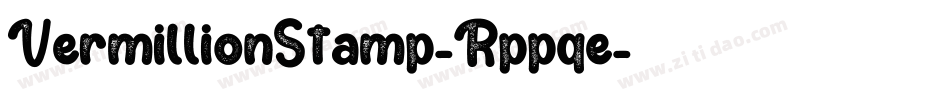 VermillionStamp-Rppqe字体转换