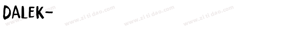 DALEK字体转换