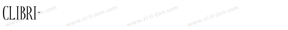 clibri字体转换