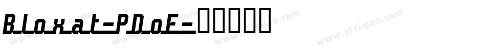 Bloxat-PDoE字体转换