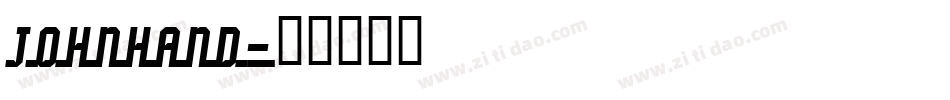 JOHNHAND字体转换