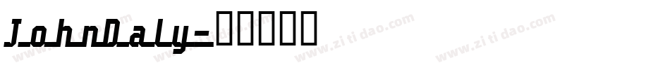 JohnDaly字体转换