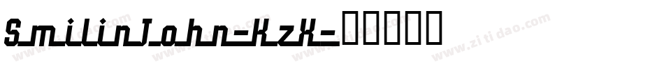 SmilinJohn-KzX字体转换