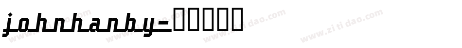 johnhanby字体转换