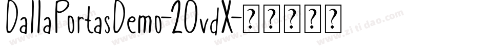 DallaPortasDemo-2OvdX字体转换