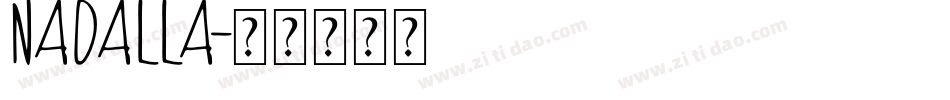 NADALLA字体转换