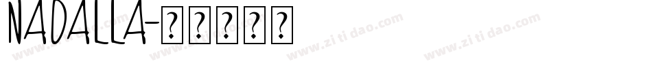 NADALLA字体转换