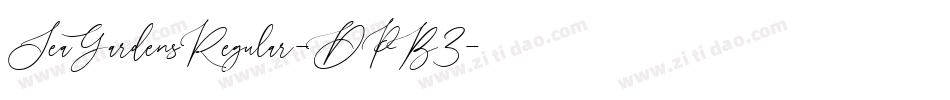 SeaGardensRegular-DPB3字体转换