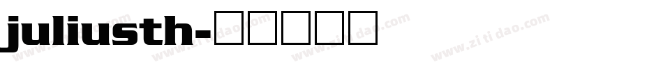 juliusth字体转换