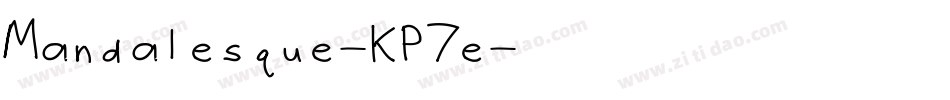 Mandalesque-KP7e字体转换