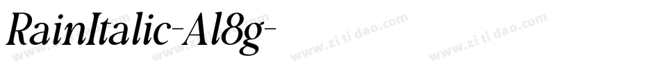 RainItalic-Al8g字体转换