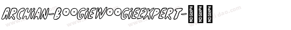 Archian-BoogieWoogieExpert字体转换