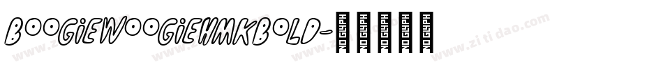 BoogieWoogieHmkBold字体转换