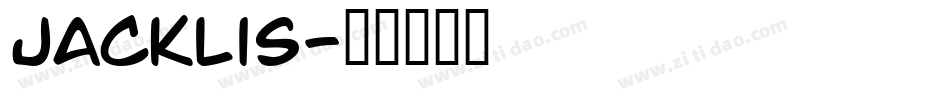 Jacklis字体转换