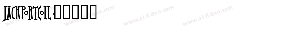 JACKPORTCOLL字体转换
