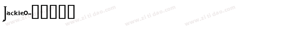 JackieO字体转换