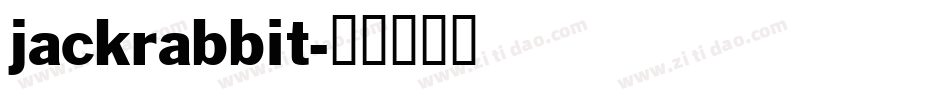 jackrabbit字体转换