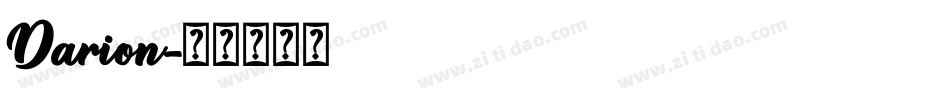 Darion字体转换