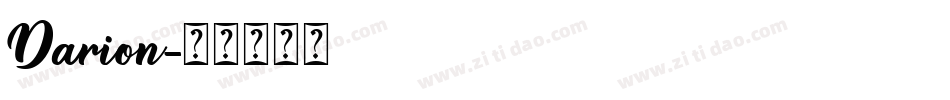 Darion字体转换