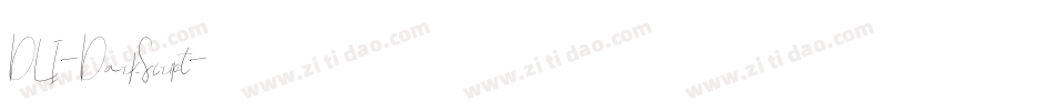 DLI-DarkScript字体转换