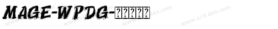 Mage-WpdG字体转换