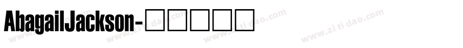 AbagailJackson字体转换