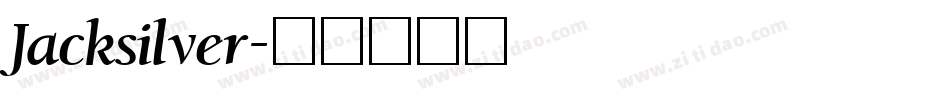 Jacksilver字体转换